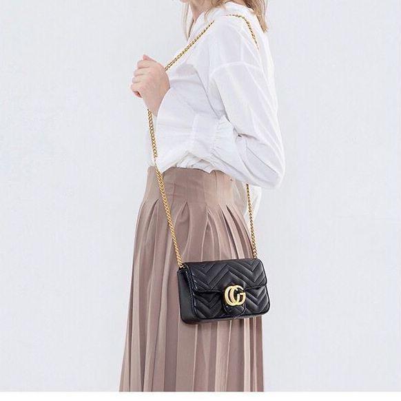 Pochette Marmont in pelle | Clutch Donna Borse Clutch